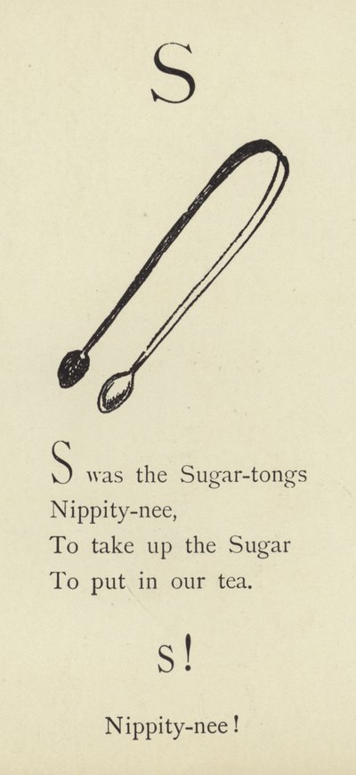 The letter S by Edward Lear